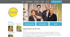 Desktop Screenshot of fysiotherapievandersalm.nl